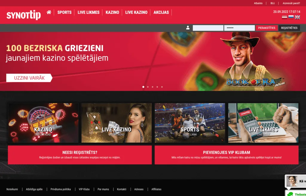 Synottip kazino online