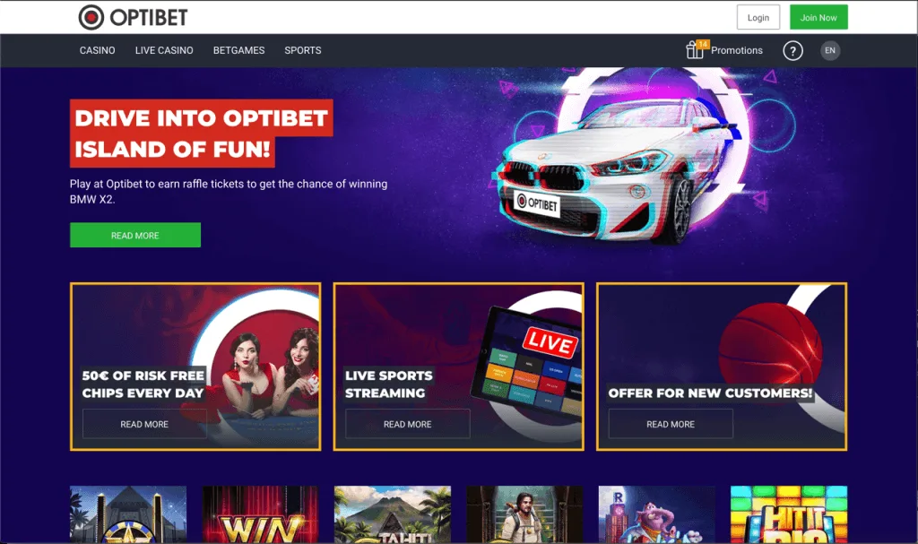 Jaunais Optibet kazino
