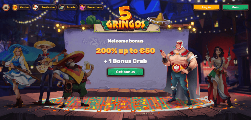 5gringos online casino promotions