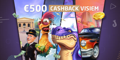 500 eur Cashback visiem - Joker kazino
