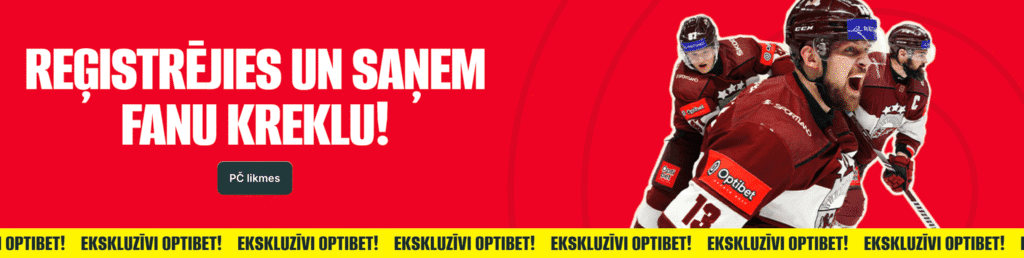 Saņem Latvijas hokeja izlases kreklu Optibet kazino