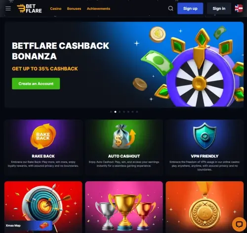 Betflare relatīvi jauns kazino Latvijas tirgū ar uzsvaru uz kripto spēlēm