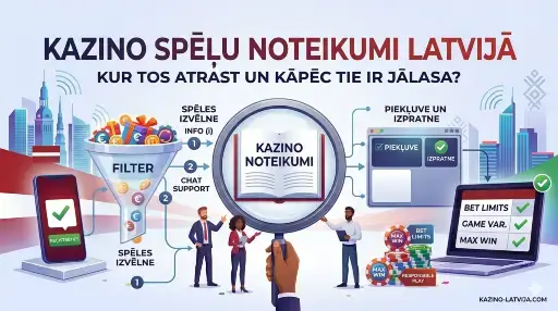 Kazino spēļu noteikumi un IAUI regulējums Latvijā