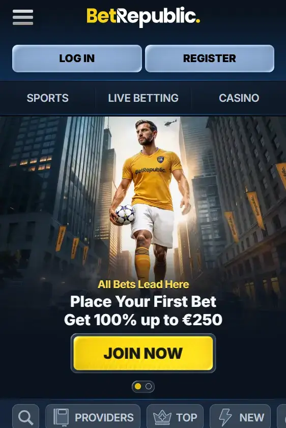 BetRepublic sporta totalizators atšķiras no citu Soft2Bet projetu totalizatoriem. Šiet var redzēt ka uzsvars ir uz profesionālajiem sporta likmju veicējiem.