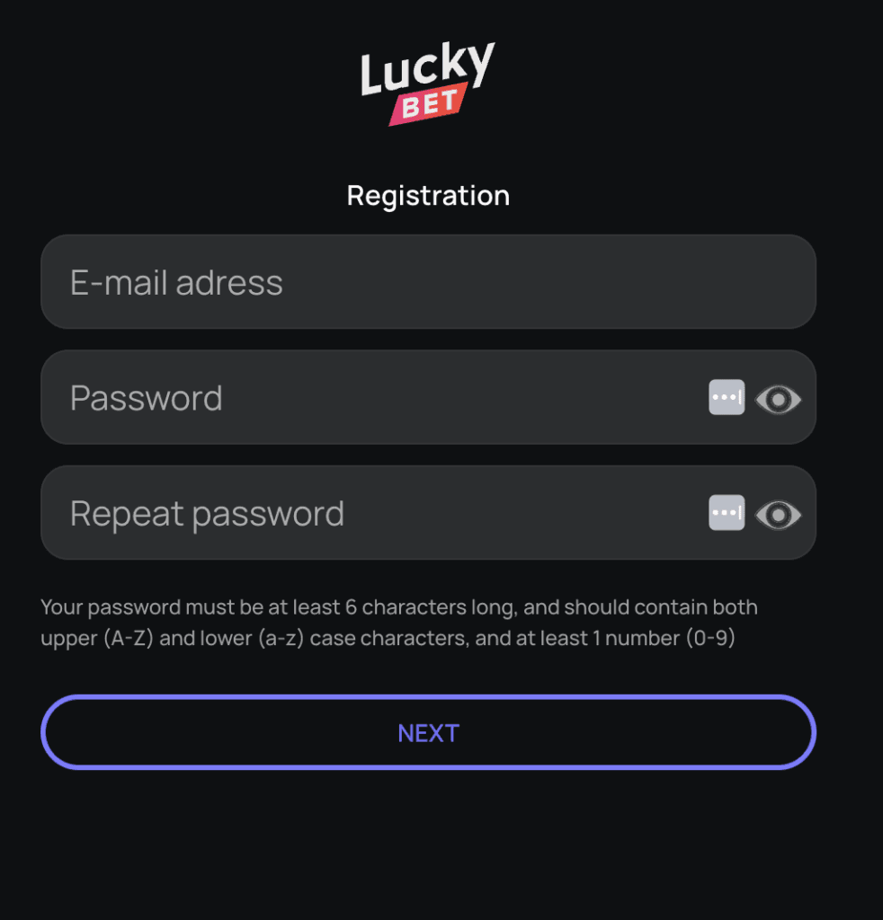Lucky Bet reģistrācija